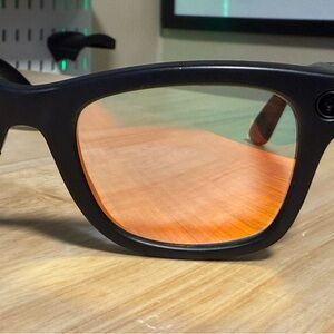 Lensology Meta Ray-Ban Polarized Transition Mirror Red Lenses - Size 50MM